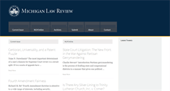 Desktop Screenshot of michiganlawreview.org