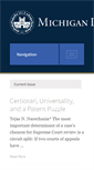 Mobile Screenshot of michiganlawreview.org